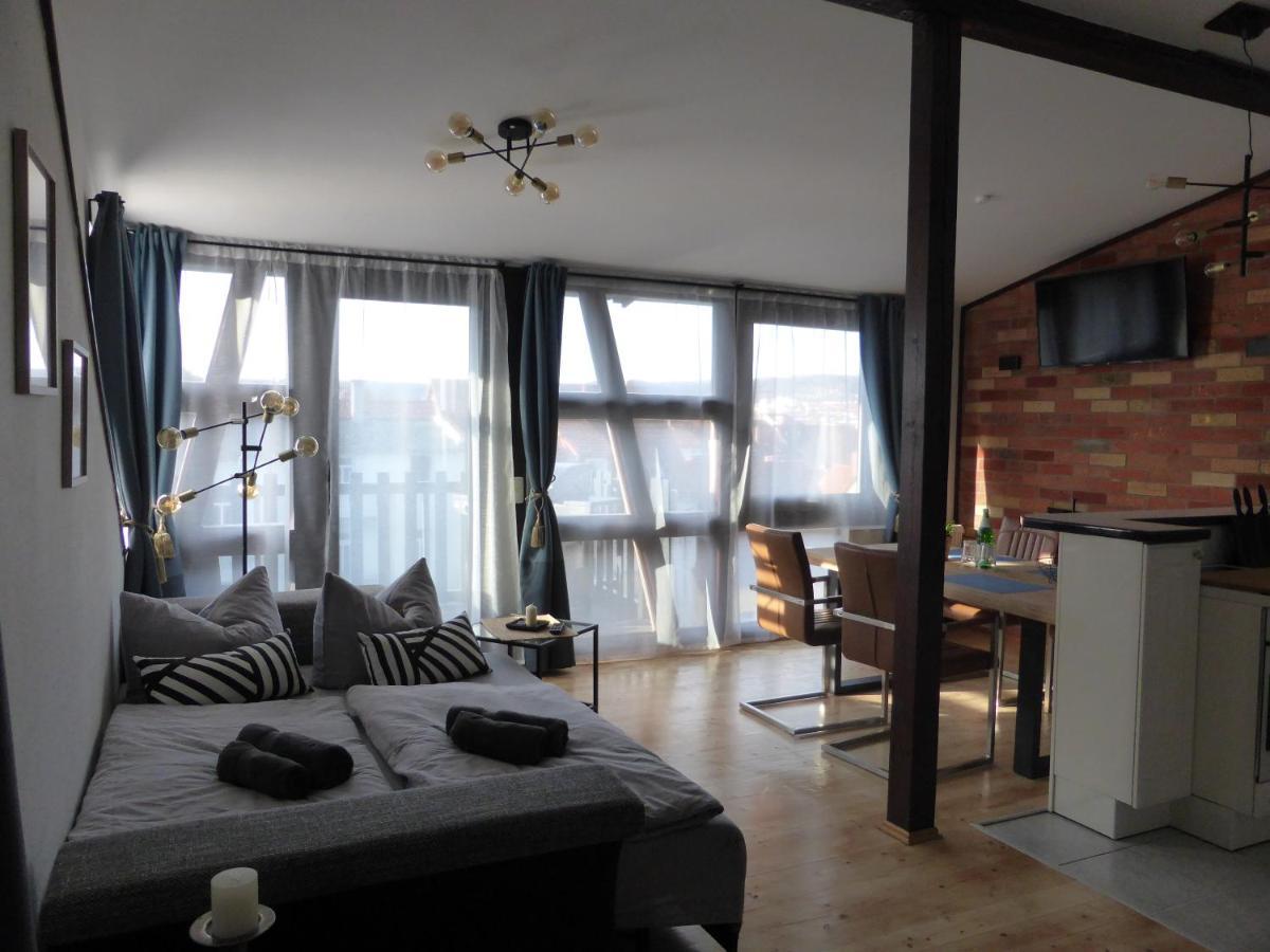 Apartment Skyline Of Jena, Luxurioes, Einzigartig, Free Wifi, Parkplatz, Klimatisiert, Zentral Eksteriør billede